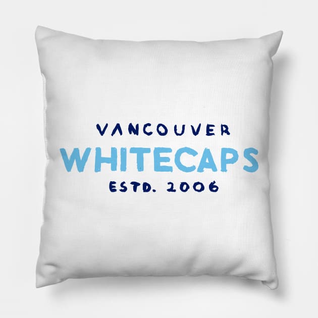 Vancouver Whitecaaaaps FC 05 Pillow by Very Simple Graph