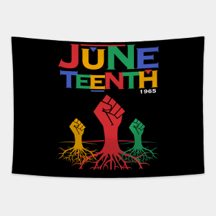 june teenth fist of 3 Tapestry