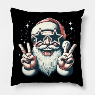 Retro Santa Christmas Pillow