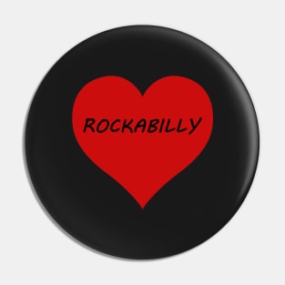 Rockabilly Lover's Retro Classic Heart Pin