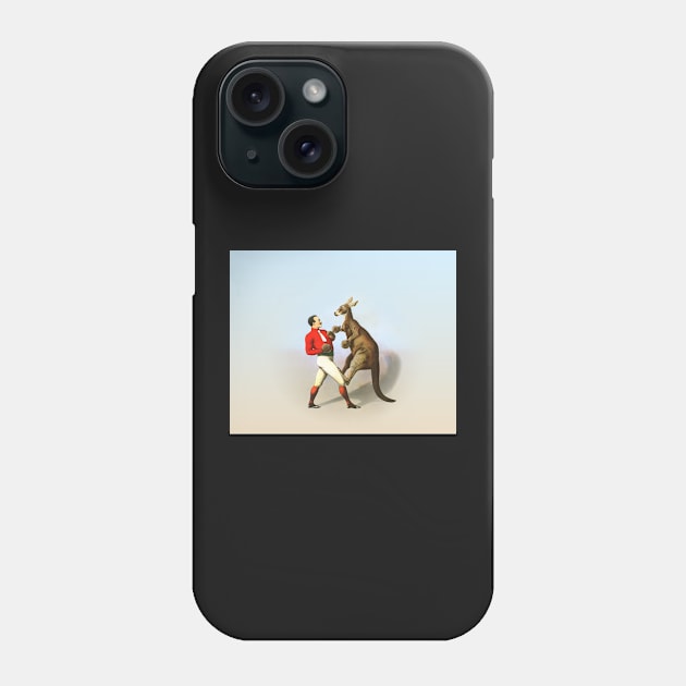 Circus Series Boxing Kangaroo Phone Case by allovervintage