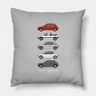 205 classic car collection Pillow