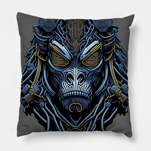 Techno Apes S03 D31 Pillow by Houerd