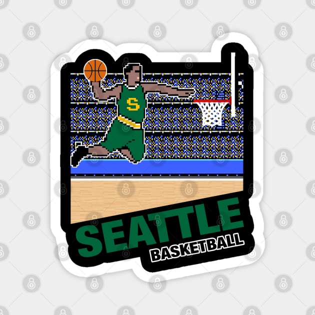 Seattle Basketball Magnet by MulletHappens