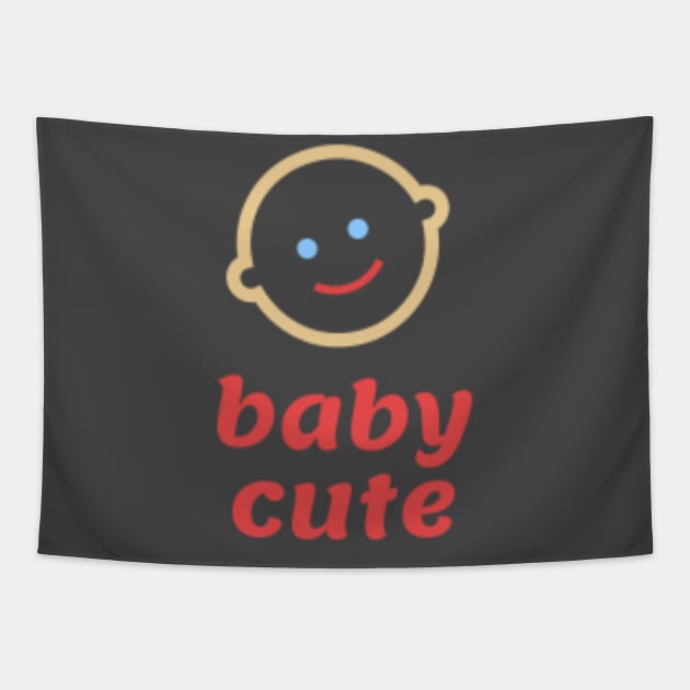 Cute Baby Tapestry by Gnanadev