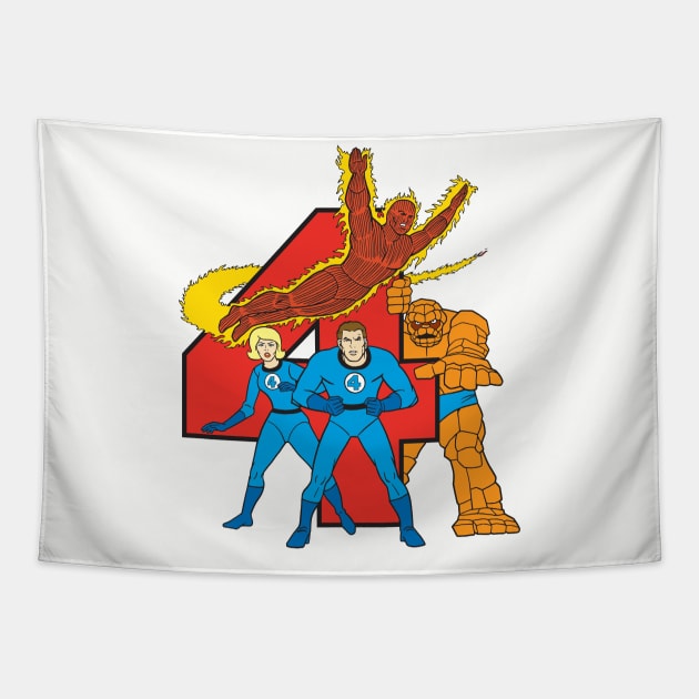 Fantastic Four Tapestry by Chewbaccadoll