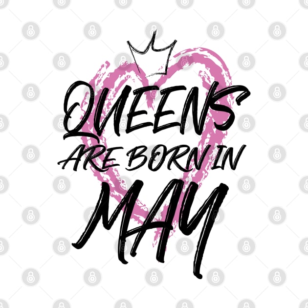 Queens are born in May by V-shirt