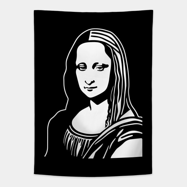 Mona Lisa Tapestry by ArtFactoryAI