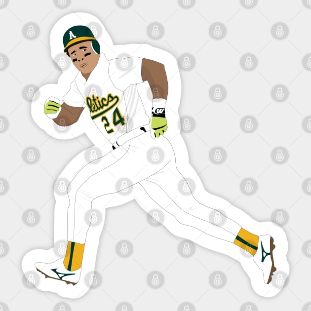 Rickey Henderson Oakland Athletics Art Print -  Hong Kong