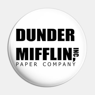 The office - dunder mifflin logo - tv show Pin