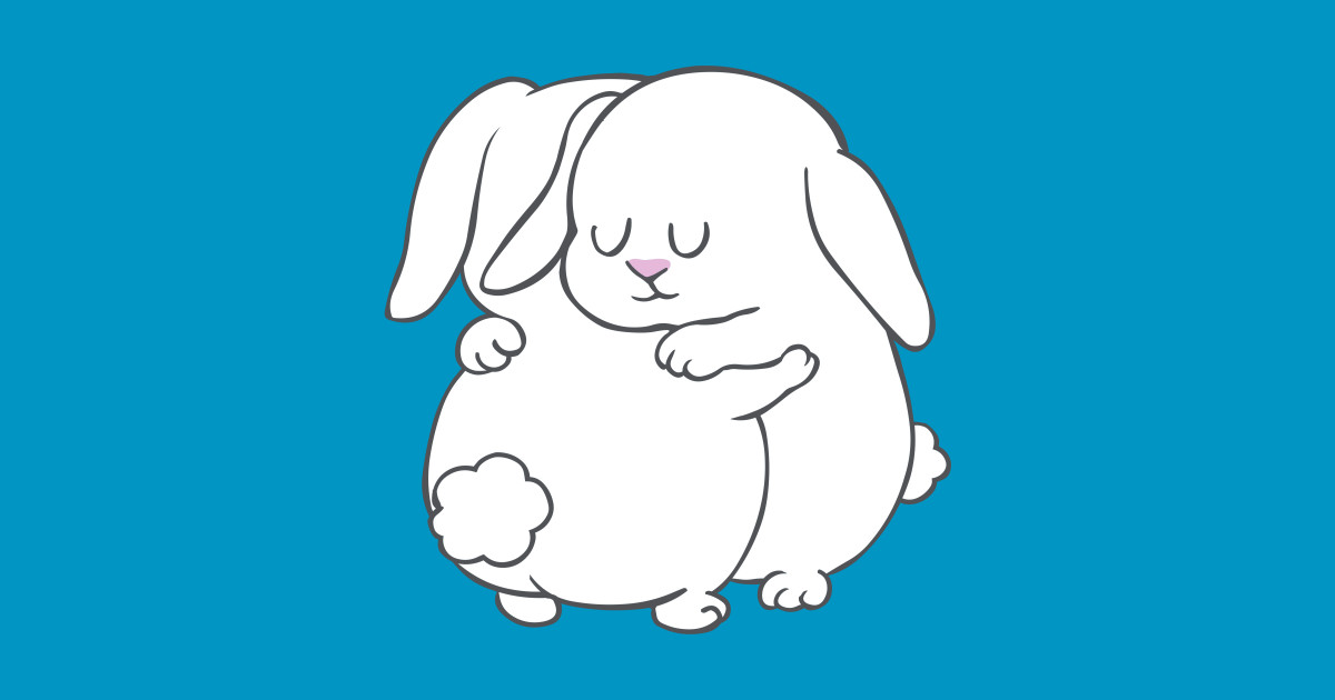 Bunnies Hugs Bunny TShirt TeePublic