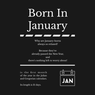 Born in January T-Shirt