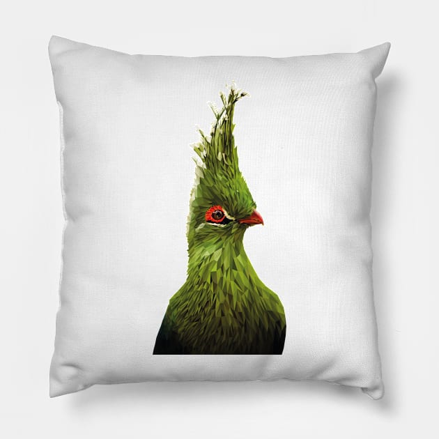 Schalow's turaco Pillow by Renasingsasong