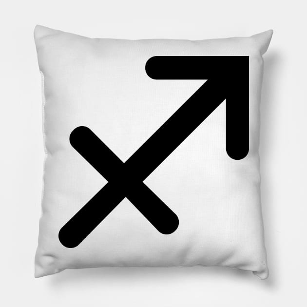 Sagittarius Astrology Zodiac Star Sign Pillow by murialbezanson