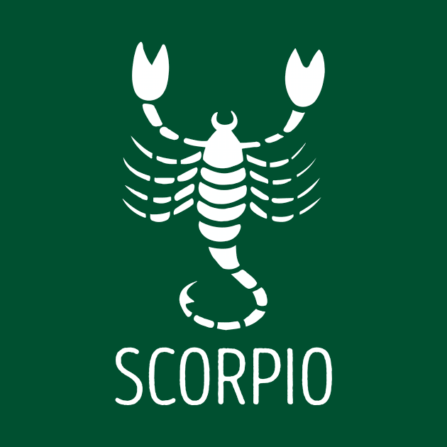 Astrological Zodiac Tee Shirts - Scorpio the Scorpion by Nonstop Shirts