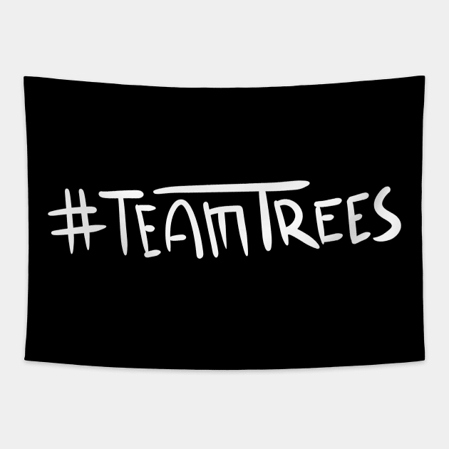 Cool Handwritten Team Trees Tapestry by Kidrock96