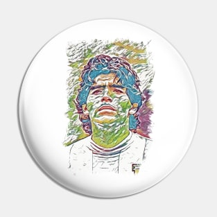 Maradona / Legend of Argentina - Abstract Portrait Pin