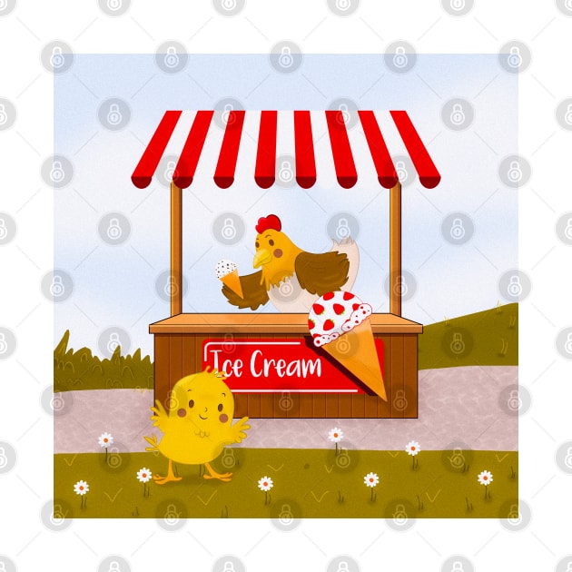 Ice Cream Adventures with Charlie the Chick by IstoriaDesign