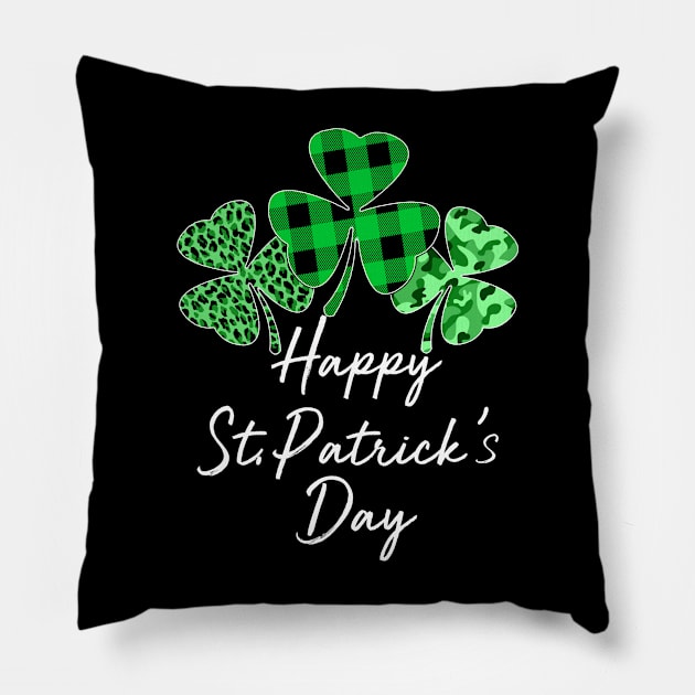 happy st patricks day Pillow by Bagshaw Gravity