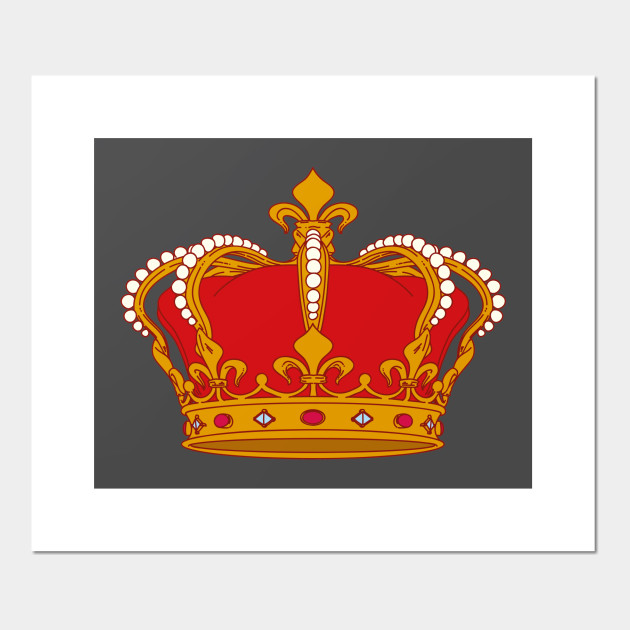 Red And Gold Crown Posters Art Prints Teepublic Uk - Crown Wall Decor Uk Red And Gold Crown Posters Art Prints Teepublic Uk - Crown Wall Decor Uk