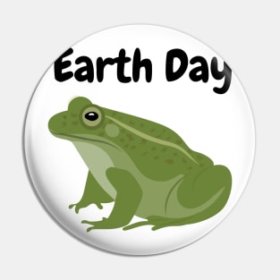 Earth Day Frog Pin