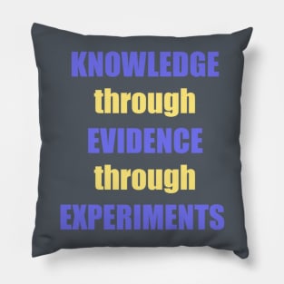 Knowledge->Evidence->Experiments Pillow