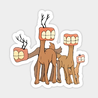 Teeth Deer Herd Magnet