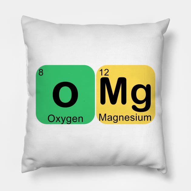 Periodic Table of Elements OMG Pillow by Geoji 