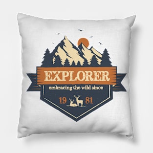 Explorer since 1981 Pillow