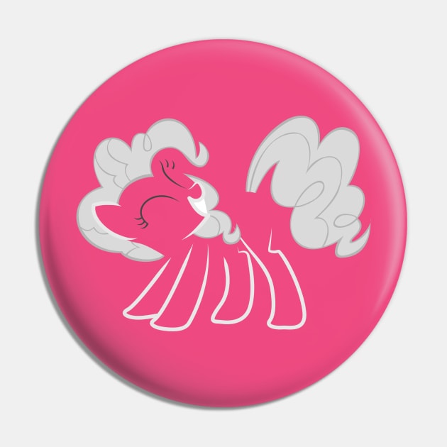 Pinkie Pie White on Pink Pin by Hyper Dash