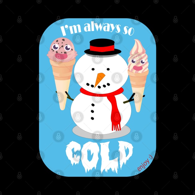 Im Always Cold Ice Cream Cones by K0tK0tu