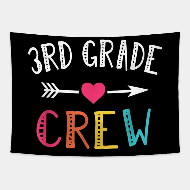 Third Grade Teacher T-Shirt Back To School 3rd Grade Crew Tapestry by JensAllison