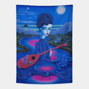 Serenade of the Moonlit Tide Tapestry