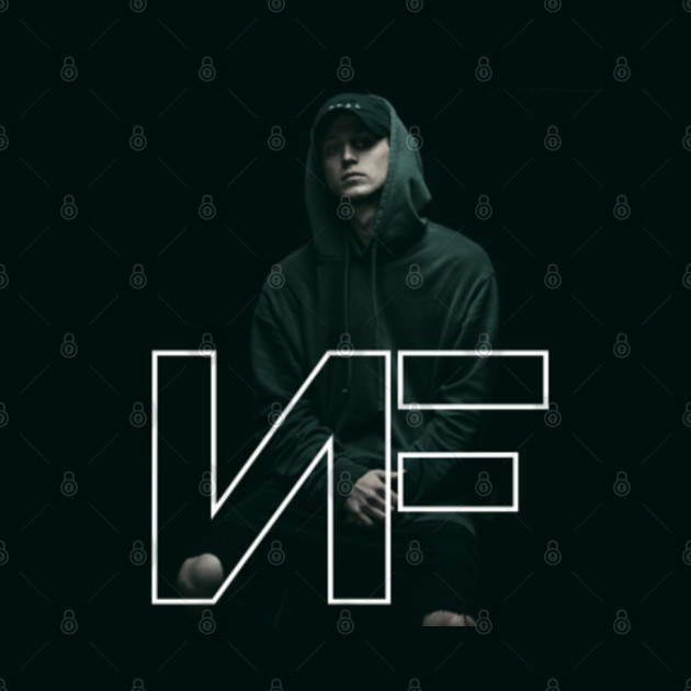 nf logo with face - Nf Rapper - Phone Case