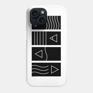 Elements in black Phone Case