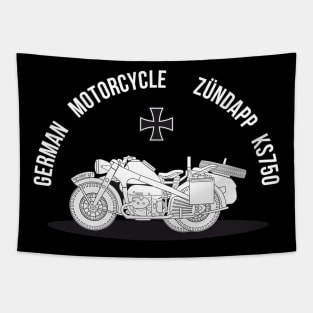 German WW2 motorcycle Zundapp KS750 Tapestry