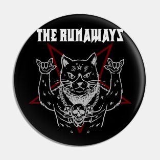 THE RUNAWAYS CAT ROCK - MERCH VTG Pin