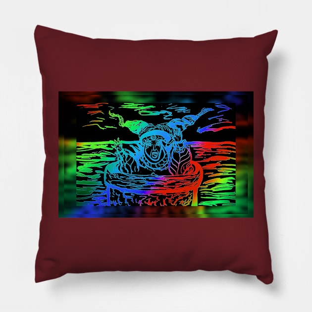 Day of the dumpster Pillow by Does the word ‘Duh’ mean anything to you?