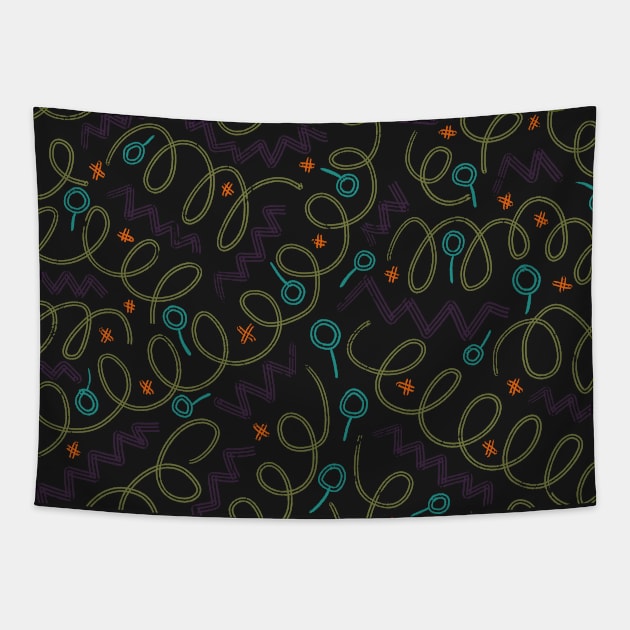 abstract shapes Tapestry by Pacesyte