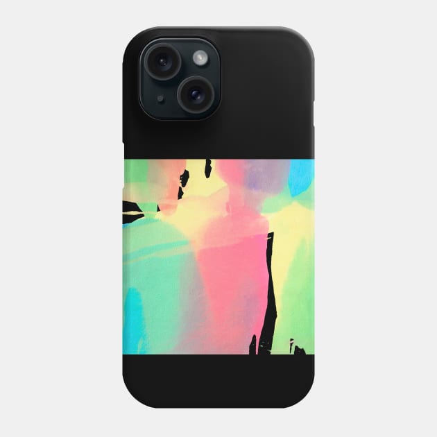 Abstact Rainbow Watercolor Art Phone Case by SlieptsovaArt