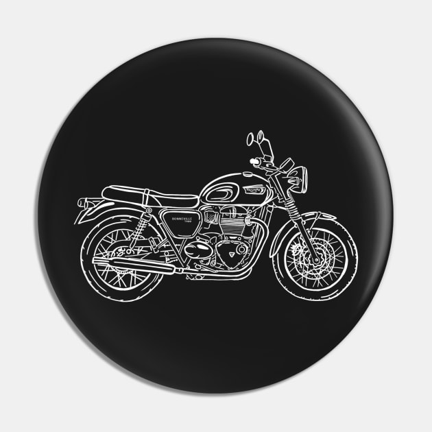 Triumph Bonneville T100 motorcycle Pin by Aurealis