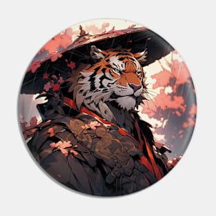 Tiger Samurai Pin