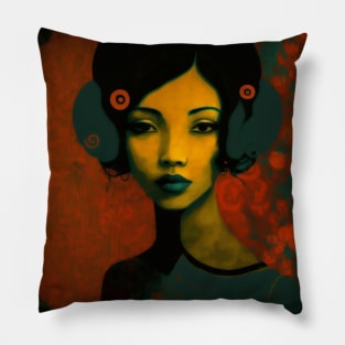 Asian Abstract #8 Pillow