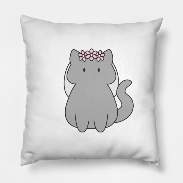 Virgo Cat Zodiac Sign Pillow by artdorable