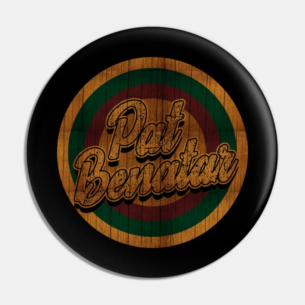 Circle Retro Pat Benatar Pin by Electric Tone