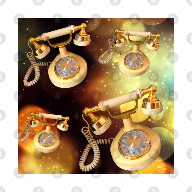 Floating Retro Rotary Phones by EdenLiving