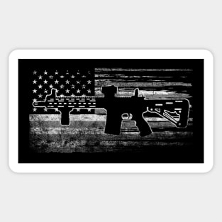 2nd Amendment Attack Eagle AR15 Premium Reflective Decal, Pack of 6 / 4in