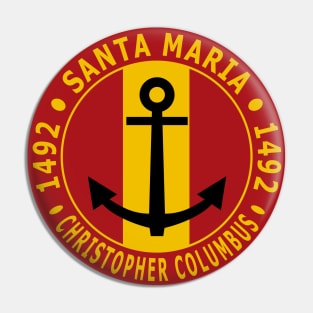 Santa Maria - Christopher Columbus Pin