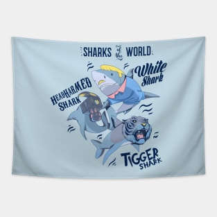 sharks Tapestry