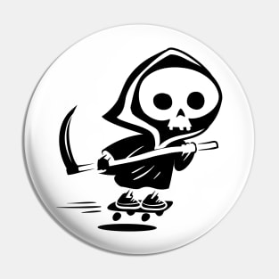 Death on a Skateboard Pin